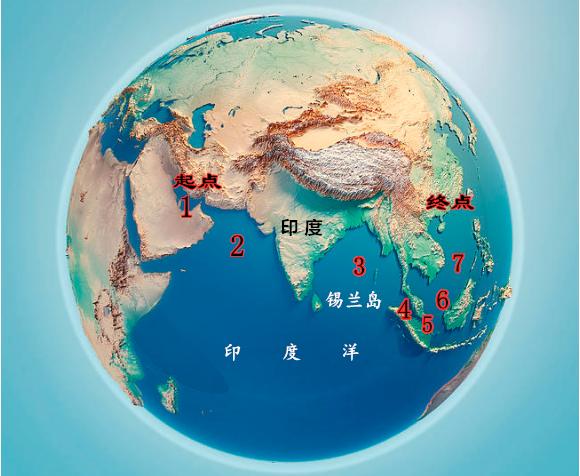 1000年前，阿拉伯人曾记载：通往中国需经过“七海”，是哪七海？
