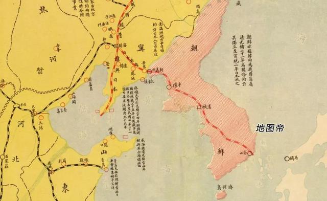 民国绘制的国耻地图，看看清朝丢失了多少领土